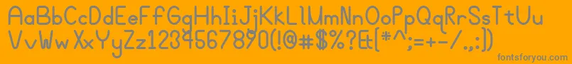 Bgrovealtb Font – Gray Fonts on Orange Background