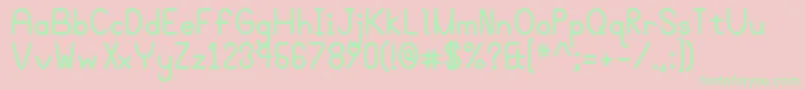 Bgrovealtb Font – Green Fonts on Pink Background