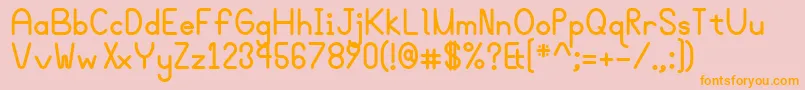 Bgrovealtb Font – Orange Fonts on Pink Background