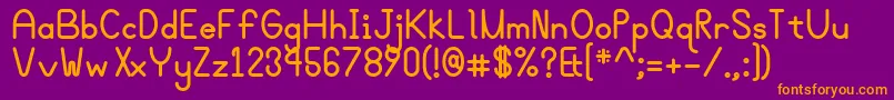 Bgrovealtb Font – Orange Fonts on Purple Background