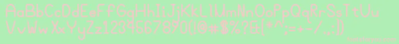 Bgrovealtb Font – Pink Fonts on Green Background