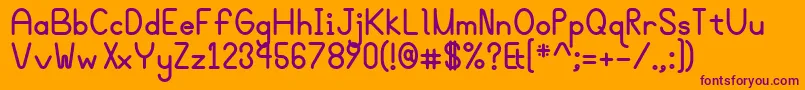 Bgrovealtb Font – Purple Fonts on Orange Background