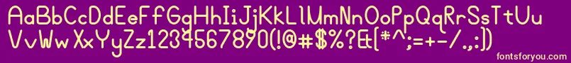 Bgrovealtb Font – Yellow Fonts on Purple Background