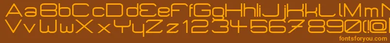 Шрифт Micromrg – оранжевые шрифты на коричневом фоне