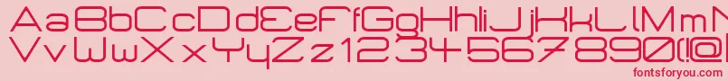 Micromrg Font – Red Fonts on Pink Background