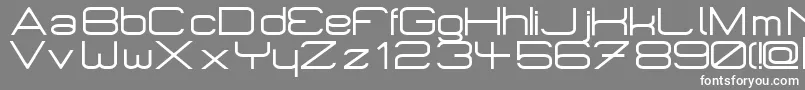 フォントMicromrg – 灰色の背景に白い文字