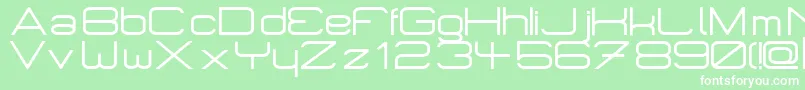 Micromrg Font – White Fonts on Green Background