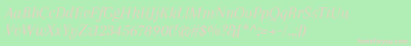 ArapeyItalic Font – Pink Fonts on Green Background