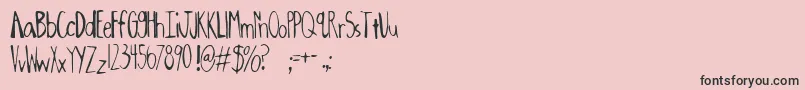 Oxalic ffy Font – Black Fonts on Pink Background