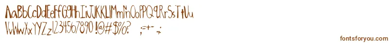 Oxalic ffy Font – Brown Fonts on White Background