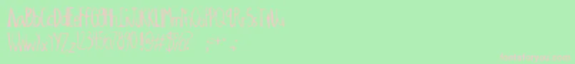 Oxalic ffy Font – Pink Fonts on Green Background