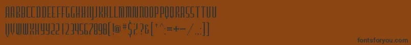 Furgatorio Font – Black Fonts on Brown Background
