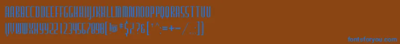 Furgatorio-fontti – siniset fontit ruskealla taustalla