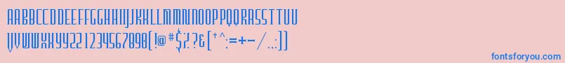 Furgatorio-fontti – siniset fontit vaaleanpunaisella taustalla