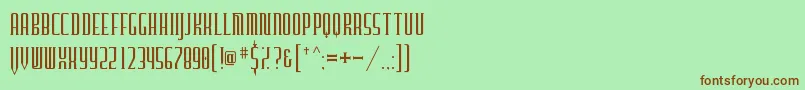 Furgatorio Font – Brown Fonts on Green Background