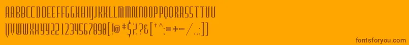 Furgatorio-fontti – ruskeat fontit oranssilla taustalla