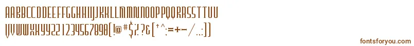 Czcionka Furgatorio – brązowe czcionki