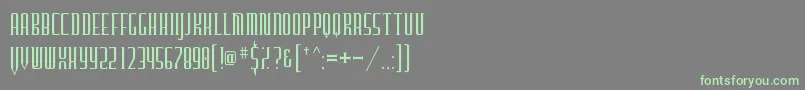 Шрифт Furgatorio – зелёные шрифты на сером фоне