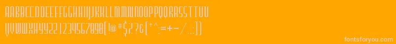 Furgatorio-fontti – vaaleanpunaiset fontit oranssilla taustalla