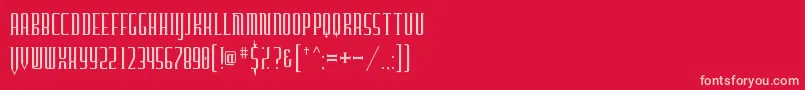Шрифт Furgatorio – розовые шрифты на красном фоне