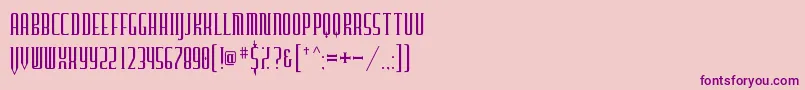 Furgatorio-fontti – violetit fontit vaaleanpunaisella taustalla
