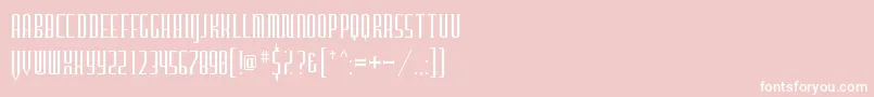 フォントFurgatorio – ピンクの背景に白い文字