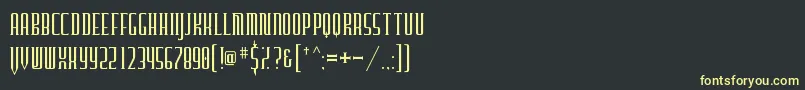Furgatorio Font – Yellow Fonts on Black Background
