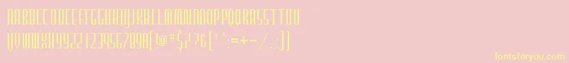 Furgatorio Font – Yellow Fonts on Pink Background