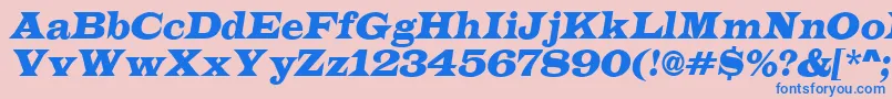 fuente ALatinoItalic – Fuentes Azules Sobre Fondo Rosa