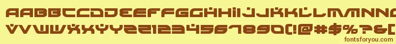 Więcej informacji o czcionce Battlefieldv4bold Czcionka Battlefieldv4bold – brązowe czcionki na żółtym tle