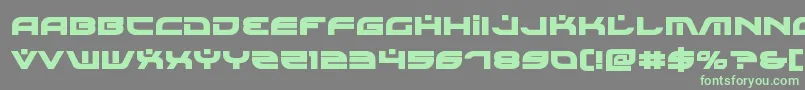 Battlefieldv4bold-Schriftart – Grüne Schriften auf grauem Hintergrund