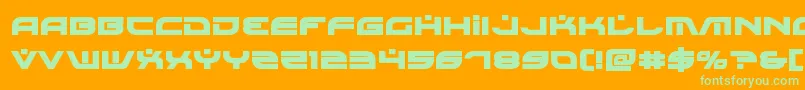 Battlefieldv4bold Font – Green Fonts on Orange Background