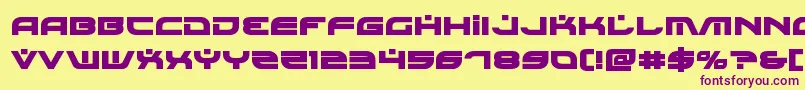 Fonte Battlefieldv4bold – fontes roxas em um fundo amarelo