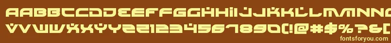 Police Battlefieldv4bold – polices jaunes sur fond brun