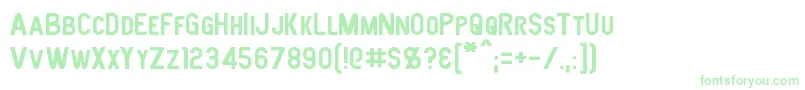 Joystick Font – Green Fonts on White Background