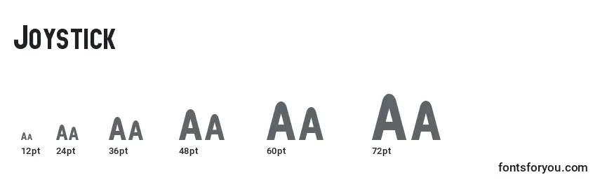 Tamaños de fuente Joystick