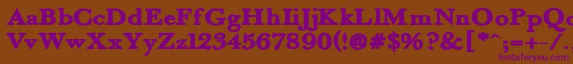 Fradlebk Font – Purple Fonts on Brown Background