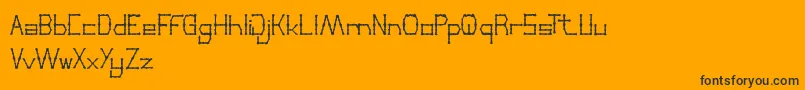 ThinDecorative Font – Black Fonts on Orange Background
