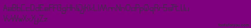 ThinDecorative Font – Black Fonts on Purple Background