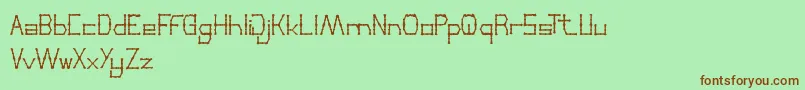 More about ThinDecorative Font ThinDecorative Font – Brown Fonts on Green Background