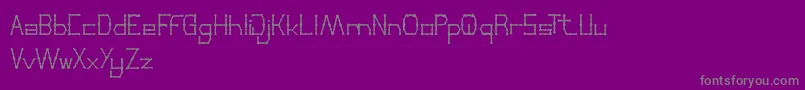 ThinDecorative Font – Gray Fonts on Purple Background