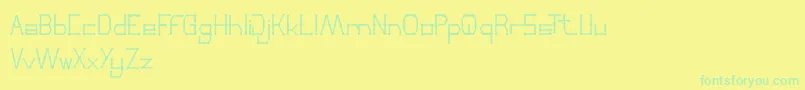 Weitere Informationen zur ThinDecorative-Schriftart ThinDecorative-Schriftart – Grüne Schriften auf gelbem Hintergrund