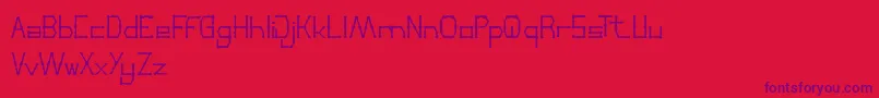 ThinDecorative Font – Purple Fonts on Red Background
