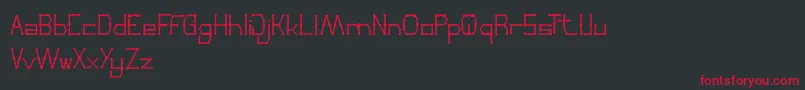 ThinDecorative Font – Red Fonts on Black Background