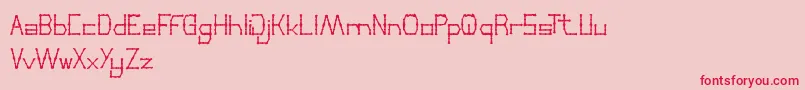 ThinDecorative Font – Red Fonts on Pink Background