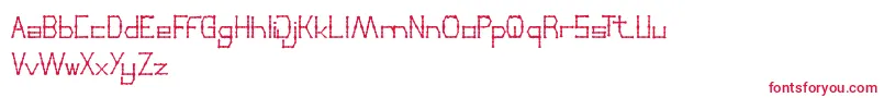 ThinDecorative Font – Red Fonts on White Background