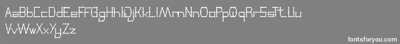 ThinDecorative-Schriftart – Weiße Schriften auf grauem Hintergrund