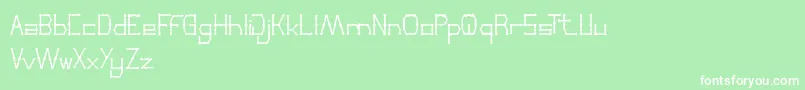 ThinDecorative Font – White Fonts on Green Background
