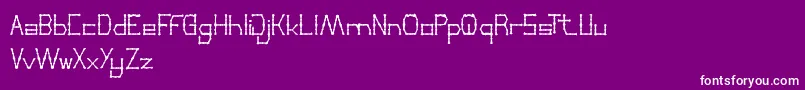 ThinDecorative Font – White Fonts on Purple Background