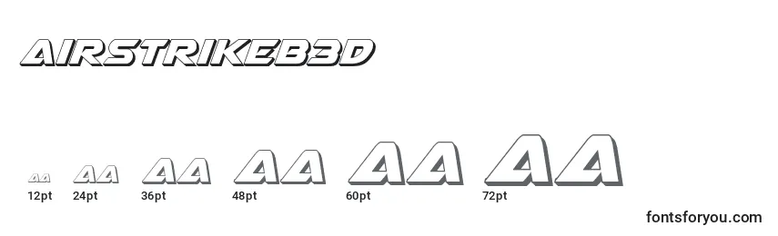 Airstrikeb3D Font Sizes